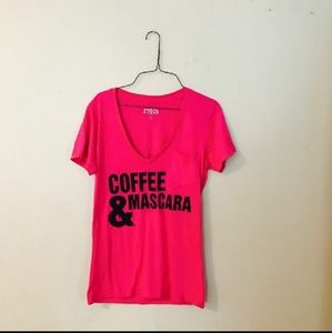 Coffee & mascara sz large nwt tee t-shirt seed sew